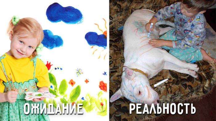 Виховання дітей: очікування і реальність (9 фото)