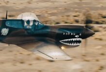 .50 Kaliberfeuer von der P-40